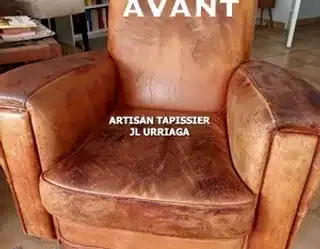 nos réalisations avant avoir restauré des meubles par nos artisans Urriaga rénovation repigmentation cuir à Nice